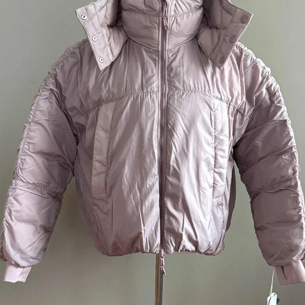 Free‎ People Movement Like a Dream Reversible Puffer in Mauve Winter Jacket Sz M